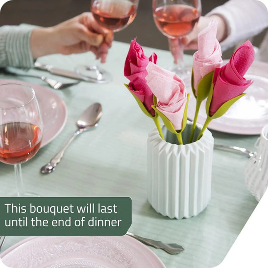 Flower-Shaped Napkin Holder Stems