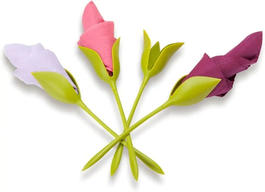 Flower-Shaped Napkin Holder Stems